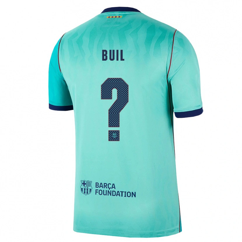 Danxen Kinder Gorka Buil #0 Aqua Dunkeltürkis Königsblau Ausweichtrikot Trikot 2026/27 T-Shirt