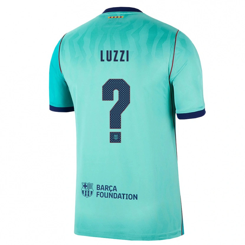 Danxen Kinder Fabian Luzzi #0 Aqua Dunkeltürkis Königsblau Ausweichtrikot Trikot 2026/27 T-Shirt