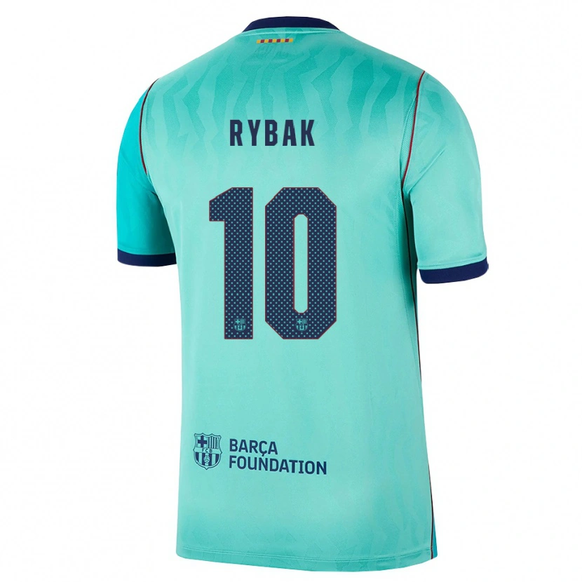 Danxen Kinder Artem Rybak #10 Aqua Dunkeltürkis Königsblau Ausweichtrikot Trikot 2026/27 T-Shirt