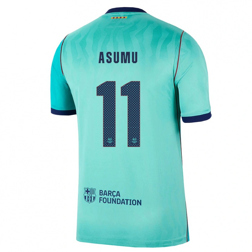 Danxen Kinder Héctor Asumu #11 Aqua Dunkeltürkis Königsblau Ausweichtrikot Trikot 2026/27 T-Shirt
