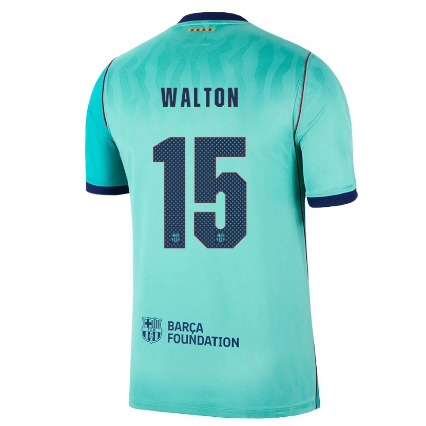 Danxen Kinder Alex Walton #15 Aqua Dunkeltürkis Königsblau Ausweichtrikot Trikot 2026/27 T-Shirt
