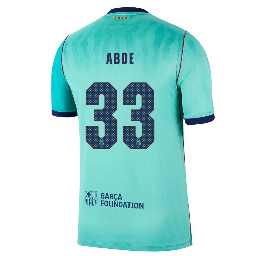 Danxen Kinder Ez Abde #33 Aqua Dunkeltürkis Königsblau Ausweichtrikot Trikot 2026/27 T-Shirt