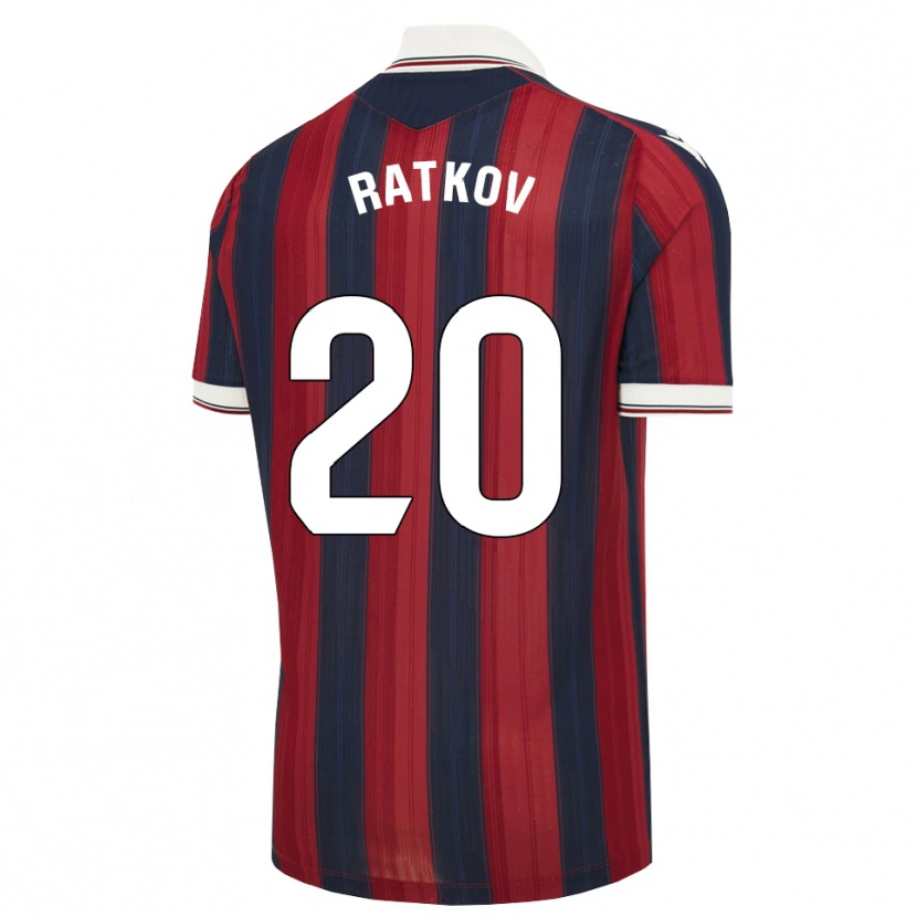 Danxen Kinder Petar Ratkov #20 Mitternachtsblau Rot Heimtrikot Trikot 2026/27 T-Shirt