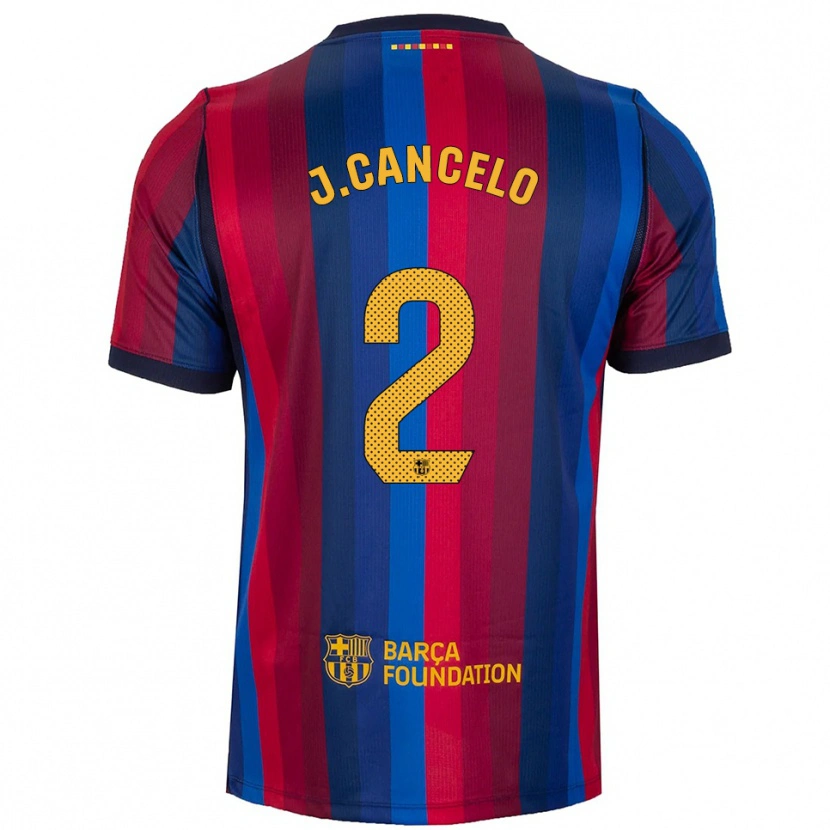 Danxen Kinder João Cancelo #2 Königsblau Rot Gelb Heimtrikot Trikot 2026/27 T-Shirt