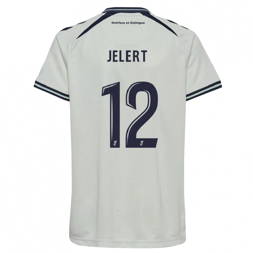 Danxen Kinder Elias Jelert #12 Mitternachtsblau Weiß Auswärtstrikot Trikot 2026/27 T-Shirt