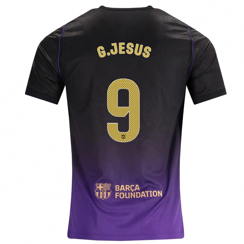 Danxen Herren Gabriel Jesus #9 Lila Gelb Schwarz Auswärtstrikot Trikot 2026/27 T-Shirt