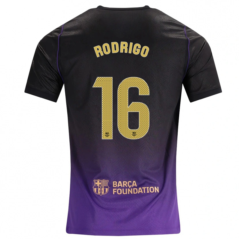 Danxen Herren Rodrigo Hernández Cascante #16 Lila Gelb Schwarz Auswärtstrikot Trikot 2026/27 T-Shirt