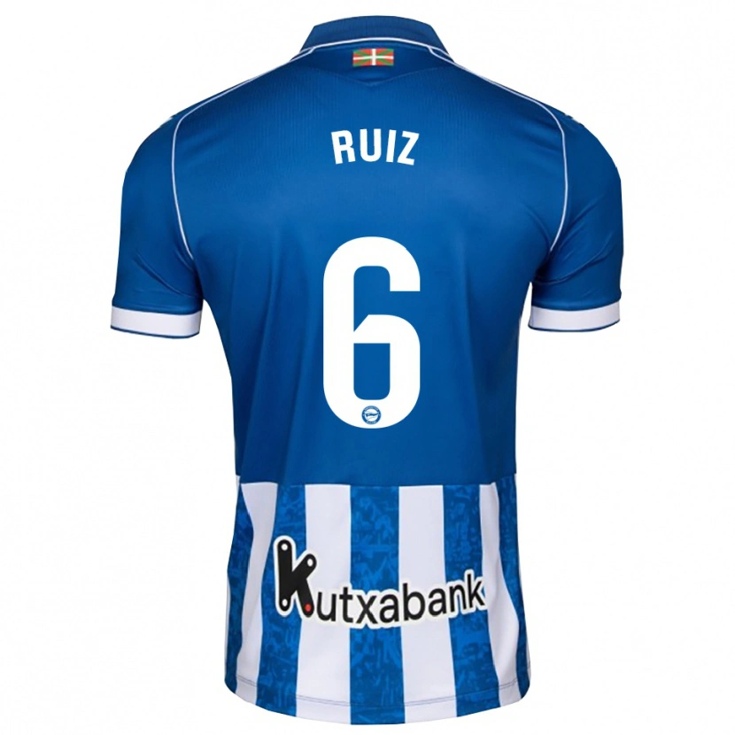 Danxen Herren Markel Ruiz #6 Blau Weiß Schwarz Heimtrikot Trikot 2026/27 T-Shirt