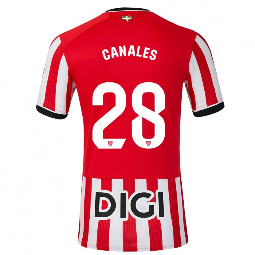 Danxen Herren Peio Canales #28 Rot Schwarz Weiß Heimtrikot Trikot 2026/27 T-Shirt
