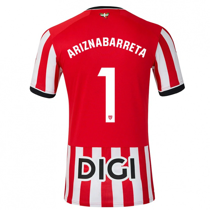 Danxen Herren Oier Ariznabarreta #1 Rot Schwarz Weiß Heimtrikot Trikot 2026/27 T-Shirt