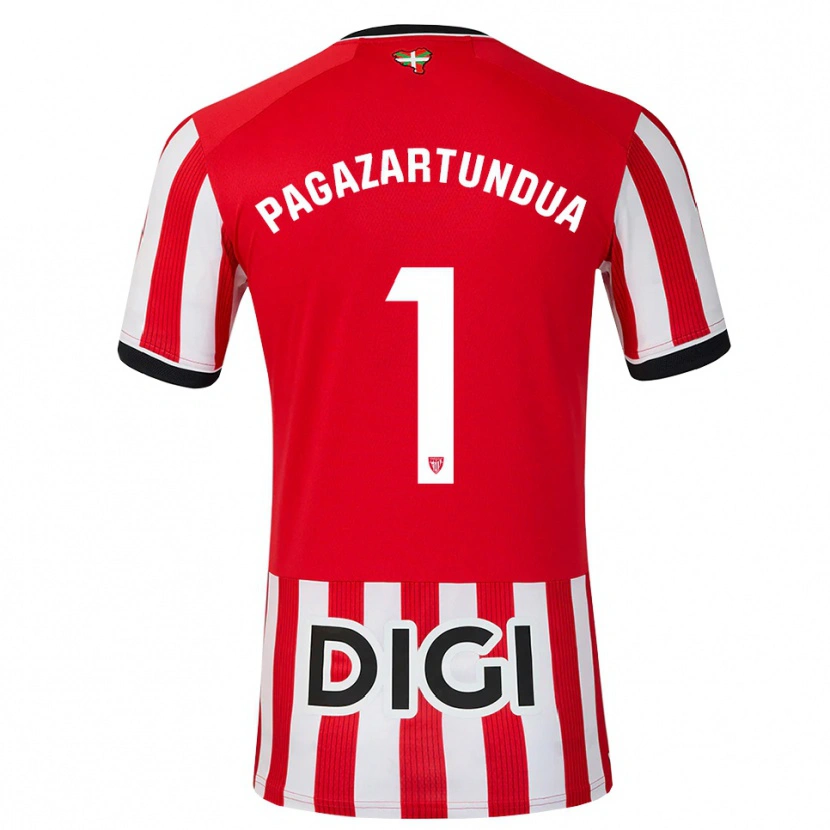 Danxen Herren Iker Pagazartundua #1 Rot Schwarz Weiß Heimtrikot Trikot 2026/27 T-Shirt