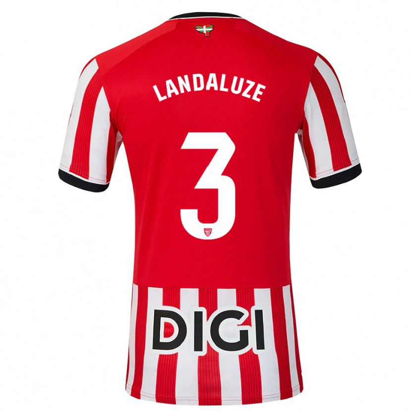 Danxen Herren Naia Landaluze Marquínez #3 Rot Schwarz Weiß Heimtrikot Trikot 2026/27 T-Shirt