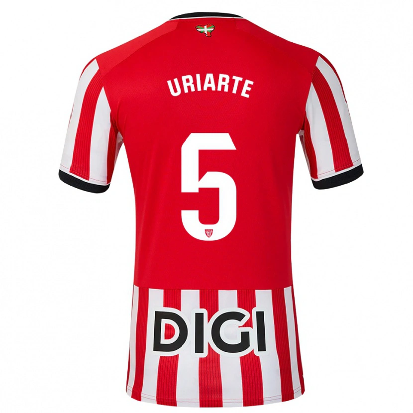Danxen Herren Naroa Uriarte Urazurrutia #5 Rot Schwarz Weiß Heimtrikot Trikot 2026/27 T-Shirt
