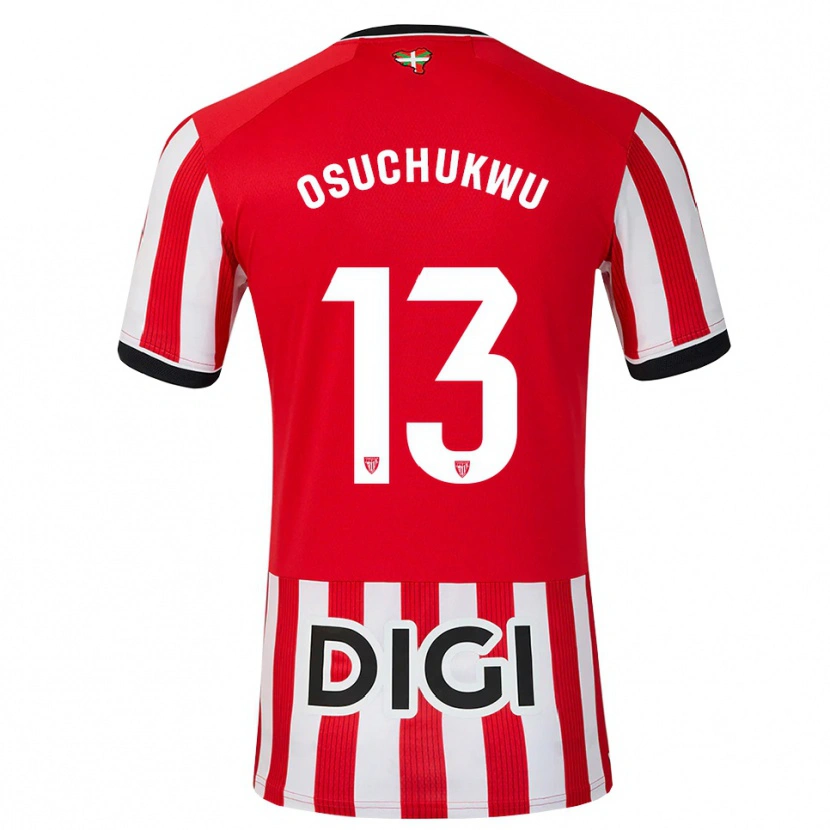 Danxen Herren Darlington Osuchukwu #13 Rot Schwarz Weiß Heimtrikot Trikot 2026/27 T-Shirt