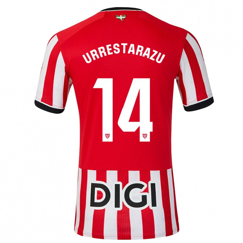 Danxen Herren Mikel Urrestarazu #14 Rot Schwarz Weiß Heimtrikot Trikot 2026/27 T-Shirt