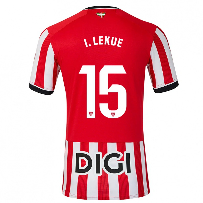 Danxen Herren Inigo Lekue #15 Rot Schwarz Weiß Heimtrikot Trikot 2026/27 T-Shirt