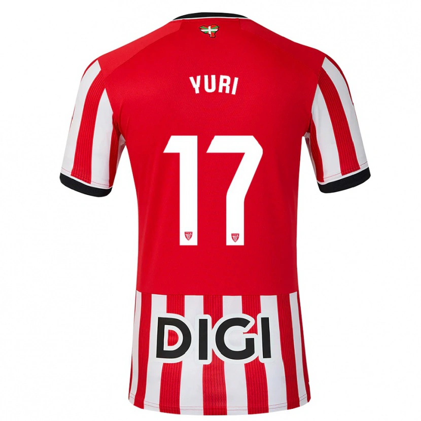 Danxen Herren Yuri Berchiche #17 Rot Schwarz Weiß Heimtrikot Trikot 2026/27 T-Shirt
