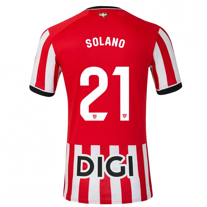 Danxen Herren Bibiane Schulze-Solano #21 Rot Schwarz Weiß Heimtrikot Trikot 2026/27 T-Shirt
