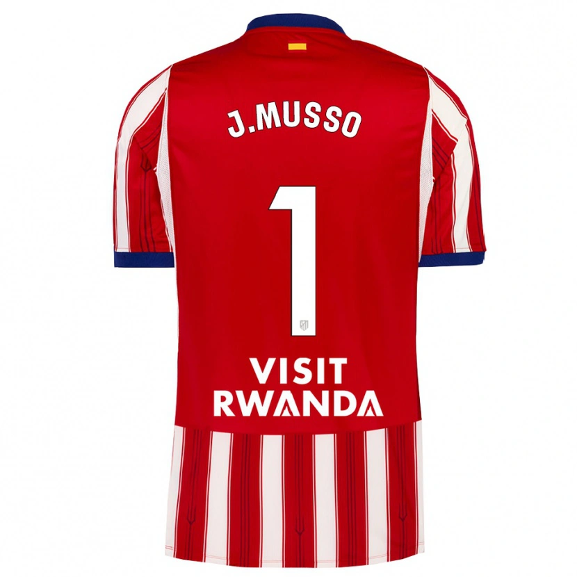 Danxen Herren Juan Musso #1 Königsblau Rot Weiß Heimtrikot Trikot 2026/27 T-Shirt