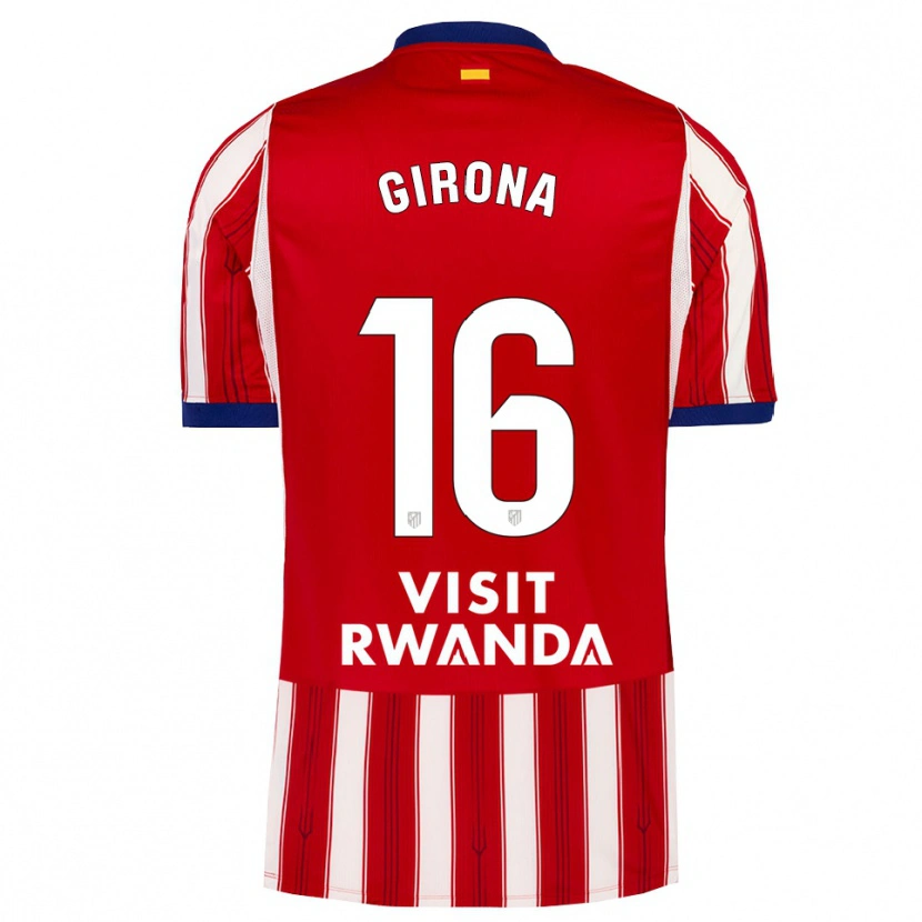Danxen Herren Raúl Girona #16 Königsblau Rot Weiß Heimtrikot Trikot 2026/27 T-Shirt