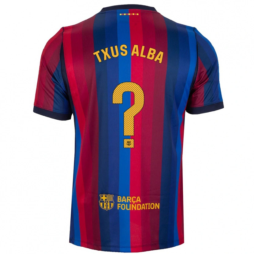 Danxen Herren Txus Alba #0 Königsblau Rot Gelb Heimtrikot Trikot 2026/27 T-Shirt