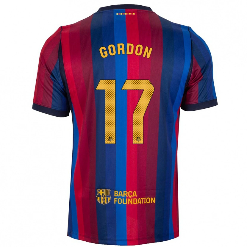 Danxen Herren Anthony Gordon #17 Königsblau Rot Gelb Heimtrikot Trikot 2026/27 T-Shirt