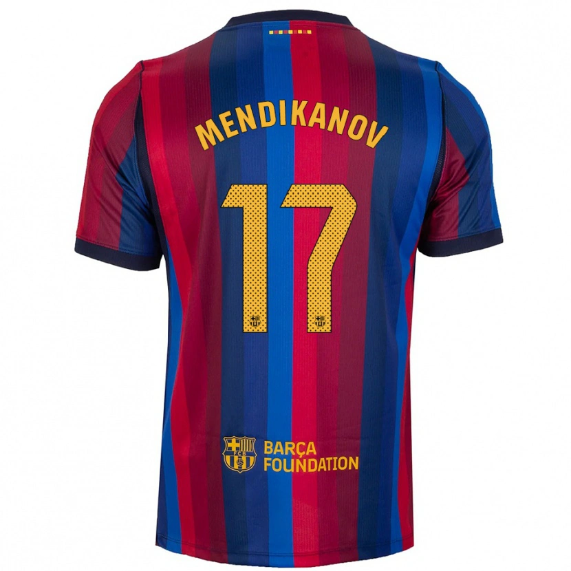 Danxen Herren Karim Mendikanov #17 Königsblau Rot Gelb Heimtrikot Trikot 2026/27 T-Shirt