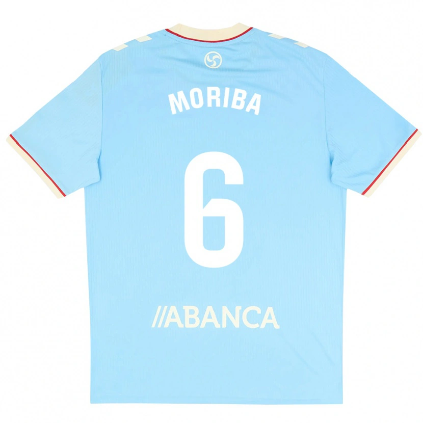 Danxen Herren Ilaix Moriba #6 Himmelblau Weiß Rot Heimtrikot Trikot 2026/27 T-Shirt