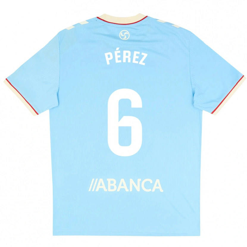 Danxen Herren Elena Pérez #6 Himmelblau Weiß Rot Heimtrikot Trikot 2026/27 T-Shirt