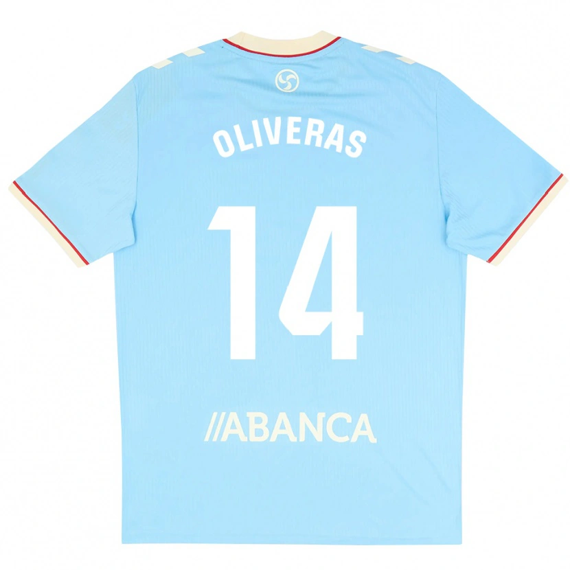 Danxen Herren Jan Oliveras #14 Himmelblau Weiß Rot Heimtrikot Trikot 2026/27 T-Shirt