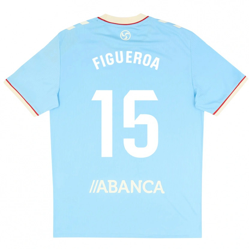 Danxen Herren María Figueroa #15 Himmelblau Weiß Rot Heimtrikot Trikot 2026/27 T-Shirt