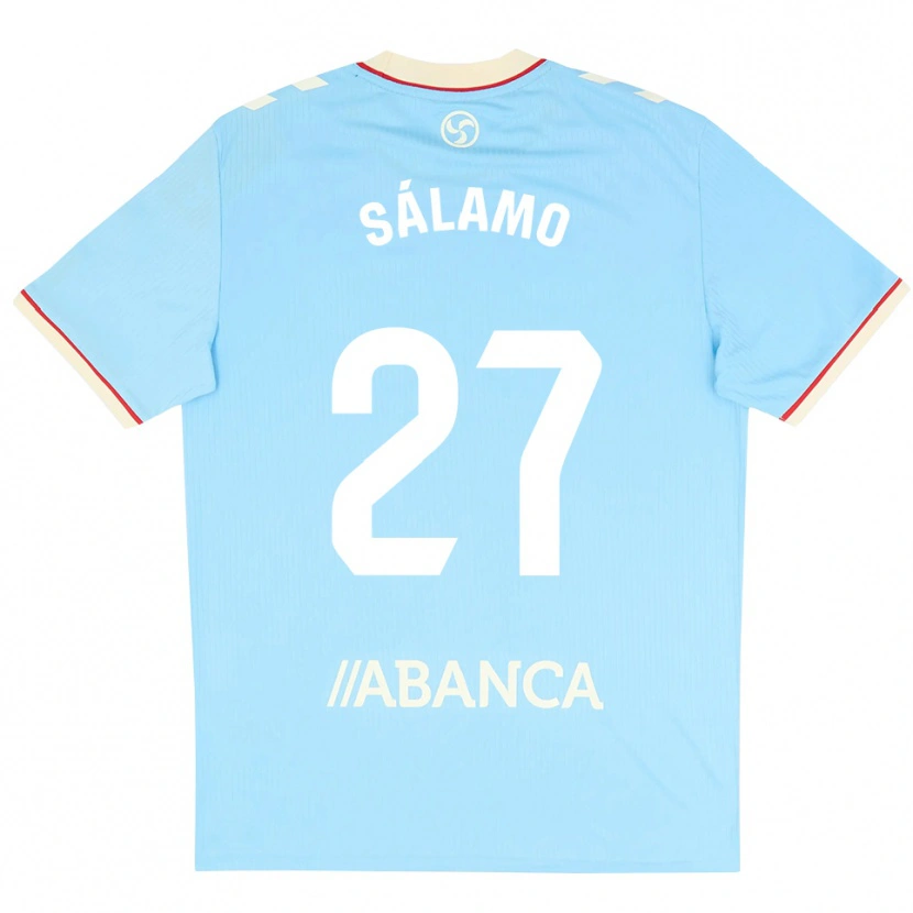 Danxen Herren Jorge Sálamo #27 Himmelblau Weiß Rot Heimtrikot Trikot 2026/27 T-Shirt