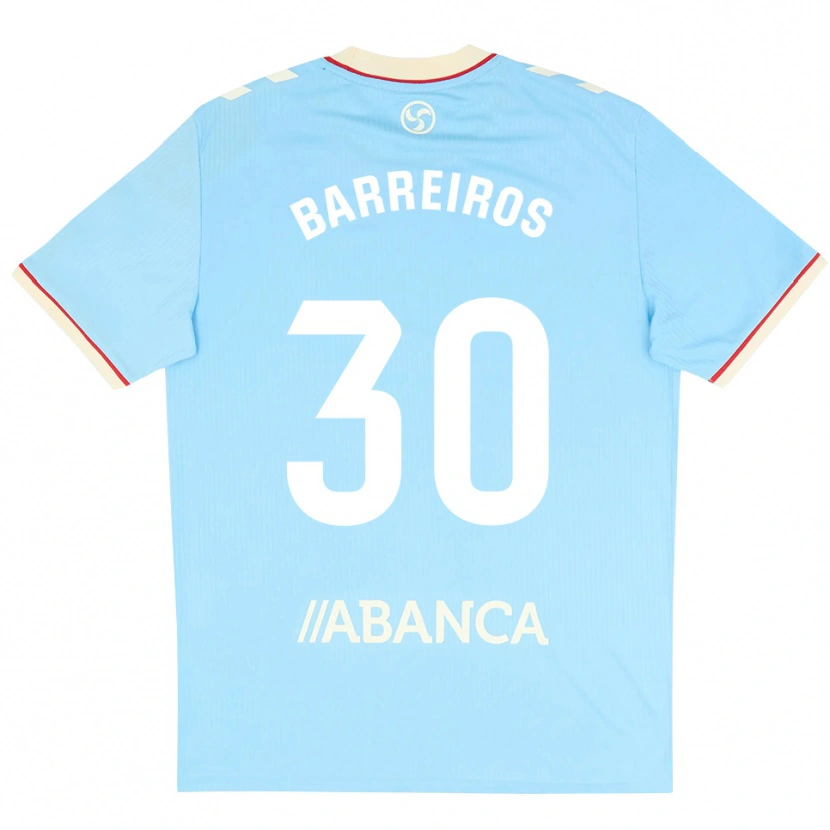 Danxen Herren Iago Barreiros #30 Himmelblau Weiß Rot Heimtrikot Trikot 2026/27 T-Shirt