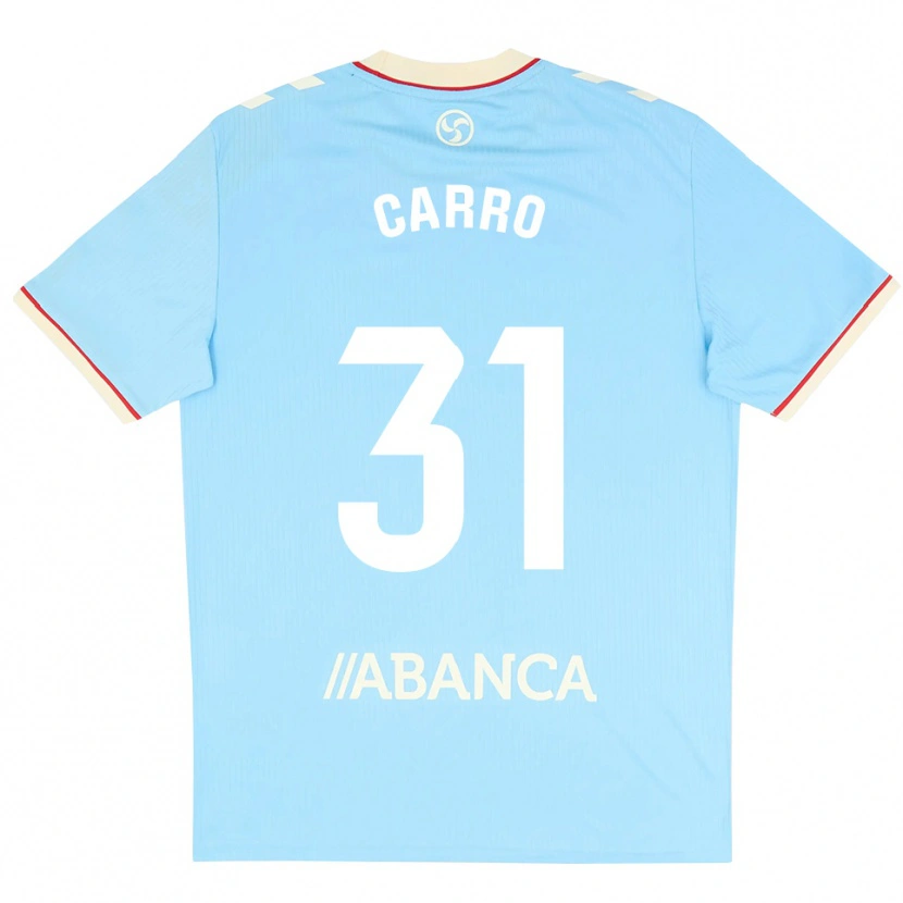 Danxen Herren Cristian Carro #31 Himmelblau Weiß Rot Heimtrikot Trikot 2026/27 T-Shirt