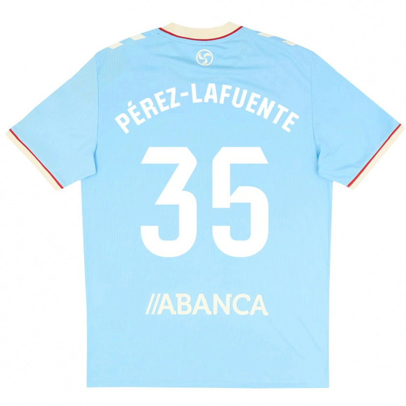 Danxen Herren Jorge Pérez-Lafuente #35 Himmelblau Weiß Rot Heimtrikot Trikot 2026/27 T-Shirt
