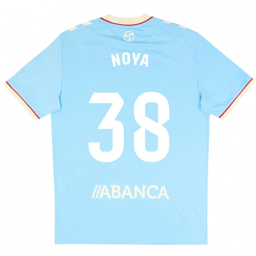 Danxen Herren Dani Noya #38 Himmelblau Weiß Rot Heimtrikot Trikot 2026/27 T-Shirt