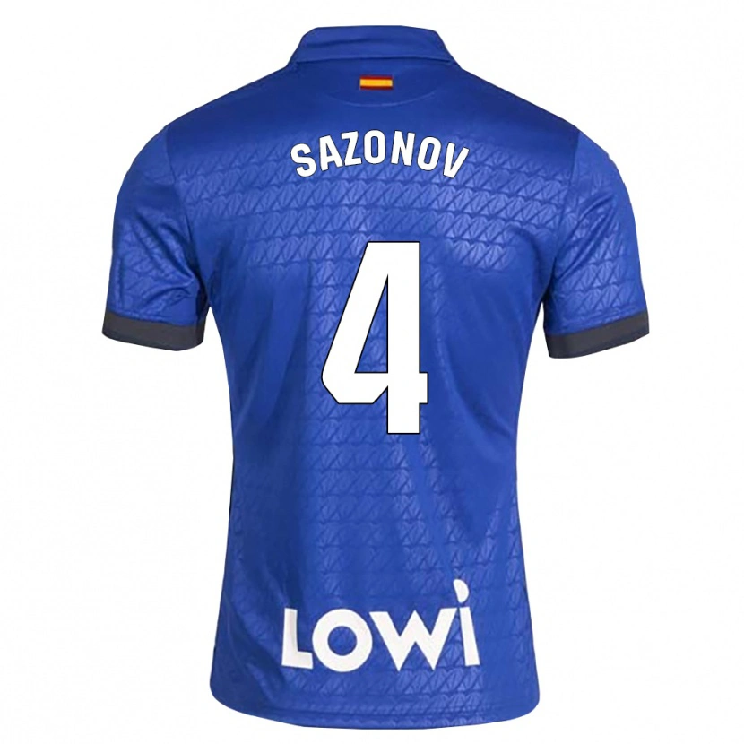 Danxen Herren Saba Sazonov #4 Blau Weiß Schwarz Heimtrikot Trikot 2026/27 T-Shirt
