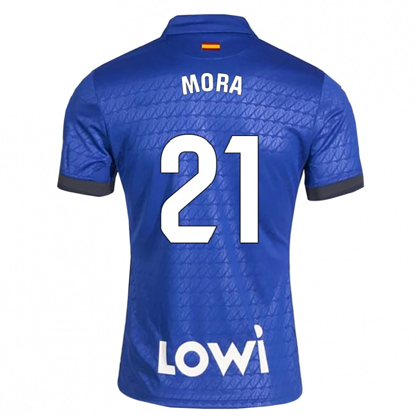 Danxen Herren Adrià Mora #21 Blau Weiß Schwarz Heimtrikot Trikot 2026/27 T-Shirt