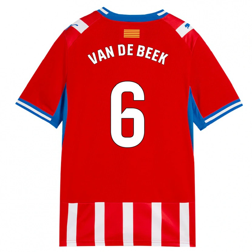 Danxen Herren Donny Van De Beek #6 Rot Weiß Himmelblau Heimtrikot Trikot 2026/27 T-Shirt