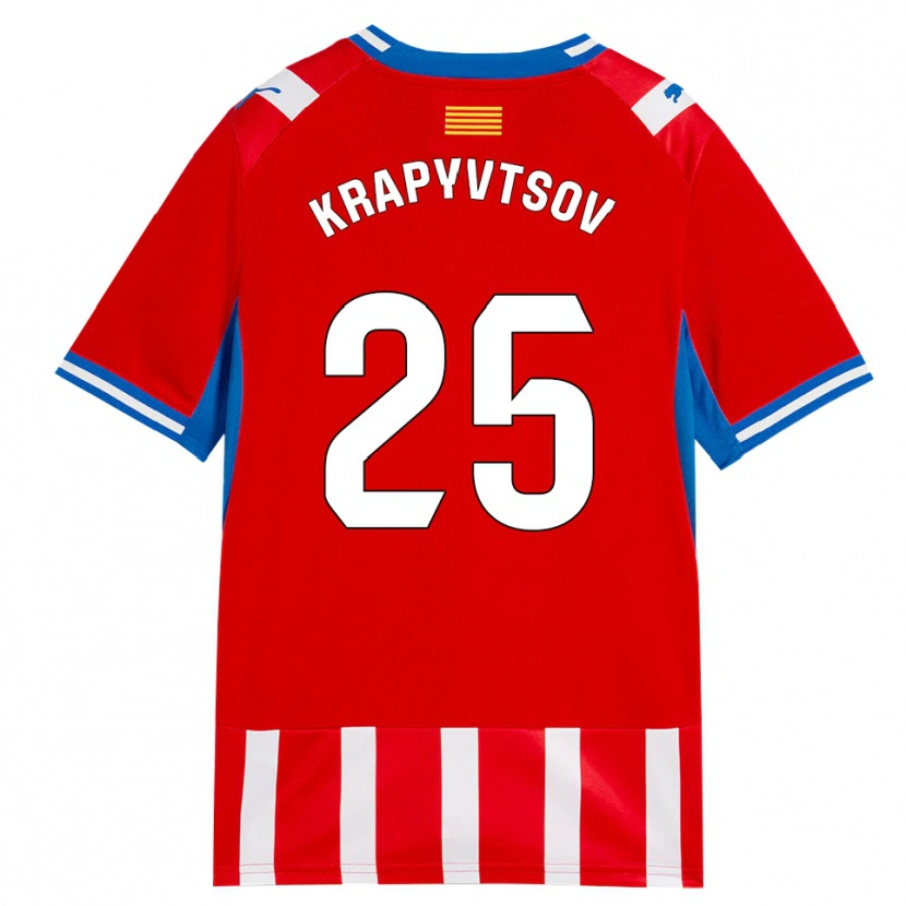 Danxen Herren Vladyslav Krapyvtsov #25 Rot Weiß Himmelblau Heimtrikot Trikot 2026/27 T-Shirt
