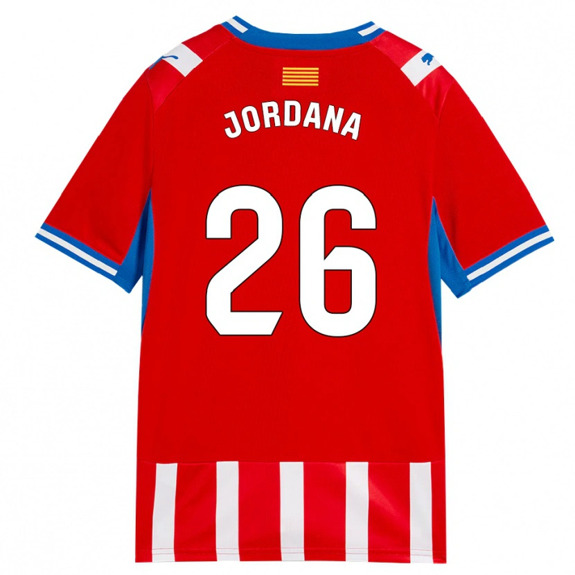 Danxen Herren Gibert Jordana #26 Rot Weiß Himmelblau Heimtrikot Trikot 2026/27 T-Shirt