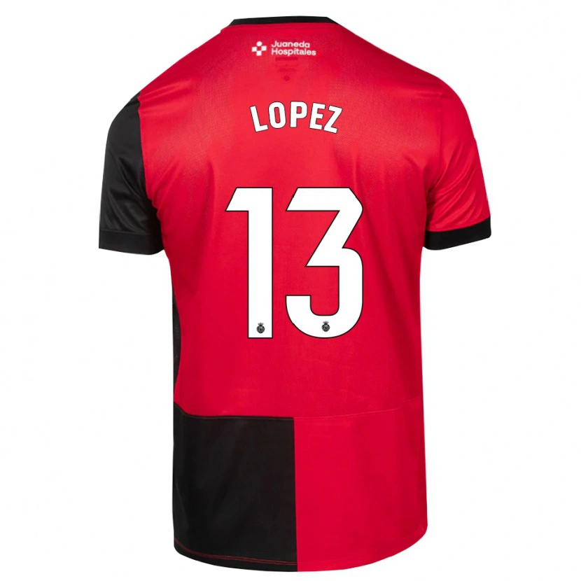 Danxen Herren Iván López #13 Schwarz Rot Weiß Heimtrikot Trikot 2026/27 T-Shirt