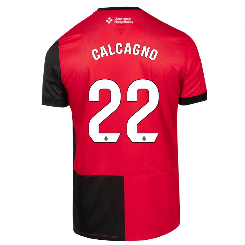 Danxen Herren Bruno Calcagno #22 Schwarz Rot Weiß Heimtrikot Trikot 2026/27 T-Shirt