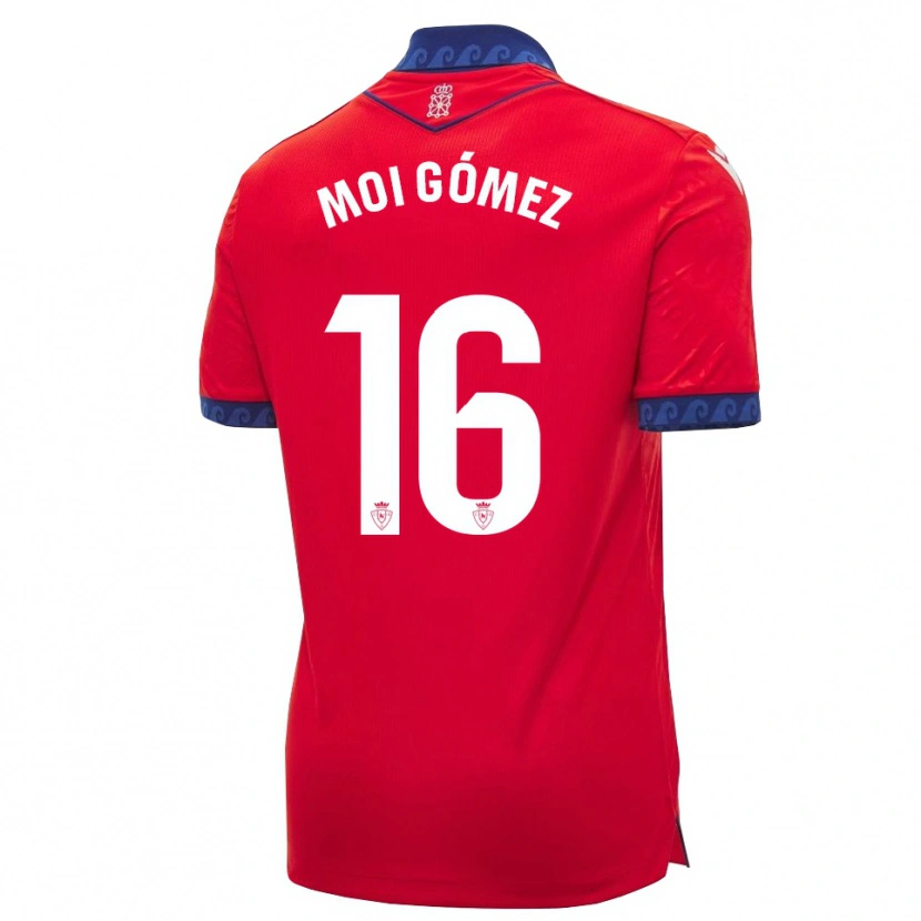 Danxen Herren Moi Gómez #16 Rot Marineblau Weiß Heimtrikot Trikot 2026/27 T-Shirt