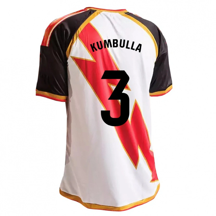 Danxen Herren Marash Kumbulla #3 Schwarz Rot Weiß Gold Heimtrikot Trikot 2026/27 T-Shirt