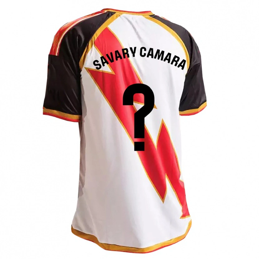 Danxen Herren Isaac Savary Camara #0 Schwarz Rot Weiß Gold Heimtrikot Trikot 2026/27 T-Shirt