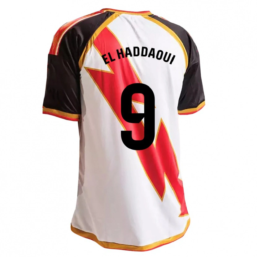 Danxen Herren Hamza El Haddaoui #9 Schwarz Rot Weiß Gold Heimtrikot Trikot 2026/27 T-Shirt