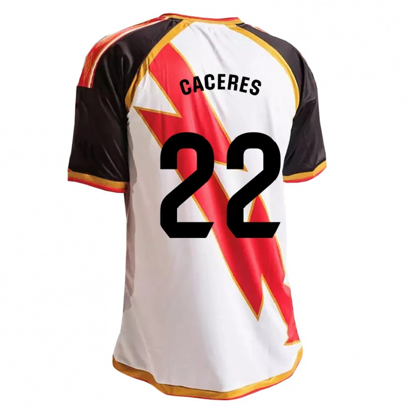 Danxen Herren Daniel Cáceres #22 Schwarz Rot Weiß Gold Heimtrikot Trikot 2026/27 T-Shirt