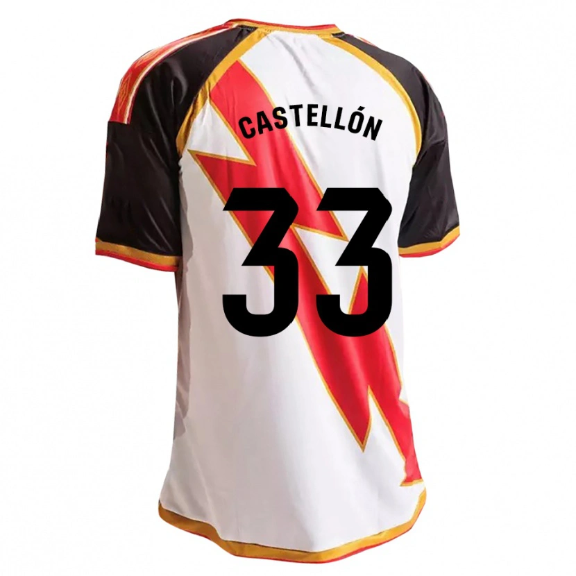 Danxen Herren Sergio Castellón #33 Schwarz Rot Weiß Gold Heimtrikot Trikot 2026/27 T-Shirt