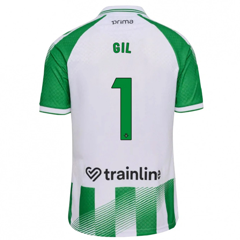 Danxen Herren Noelia Gil #1 Hellgrün Schwarz Weiß Heimtrikot Trikot 2026/27 T-Shirt